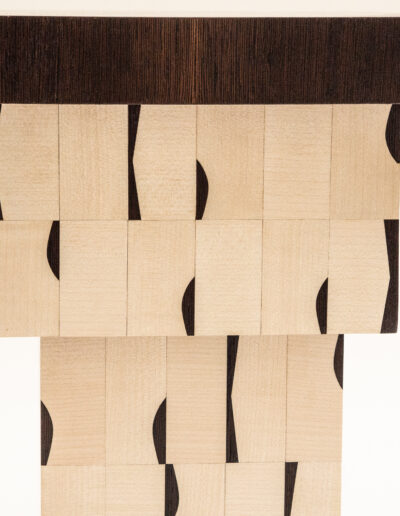 Collectible Nightstand with design wood marquetry.