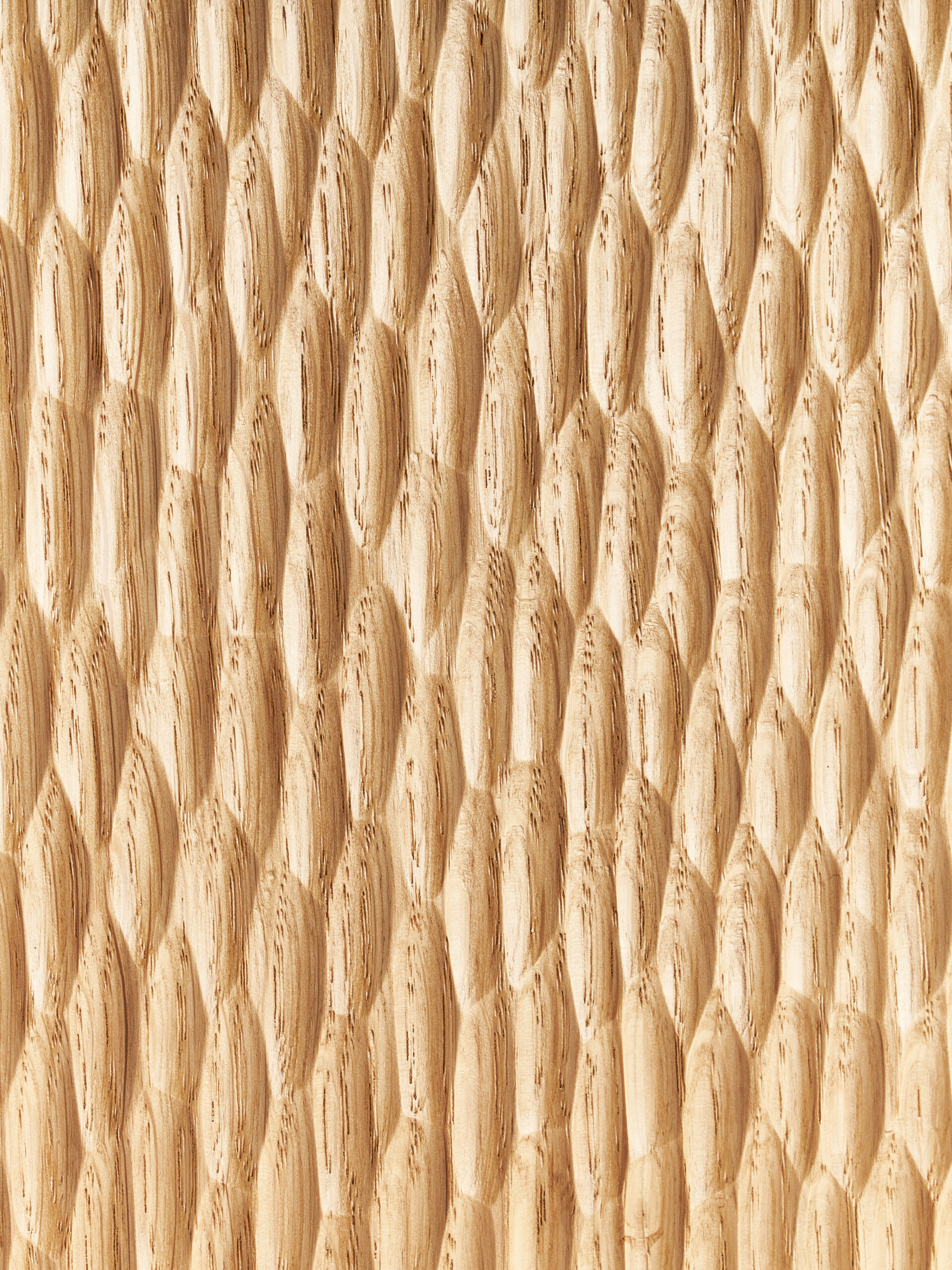 Irregular gouged oak texture for a Jean-Michel Frank style bespoke-designed furniture.. Photo credit: Alice Constantin Irregular gouged oak texture for a Jean-Michel Frank style bespoke-designed furniture.