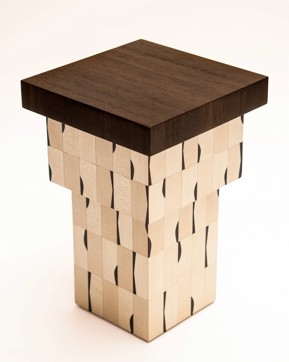 Perle Side Table - Hermine Torikian x Studio Ziricote - Wood Marquetry1 FF&E Procurement in France - Collectible furniture with wood marquetry